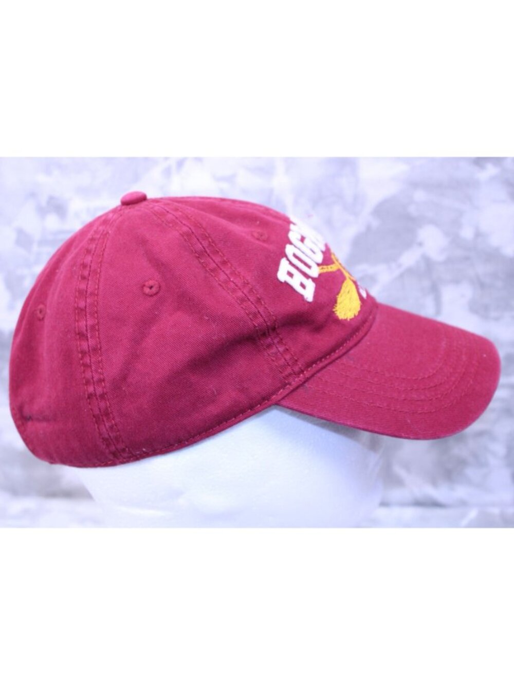 OSFA Harry Potter Hogwarts Alumni Adjustable Strapback Cap Hat Dark Red - Picture 6 of 8